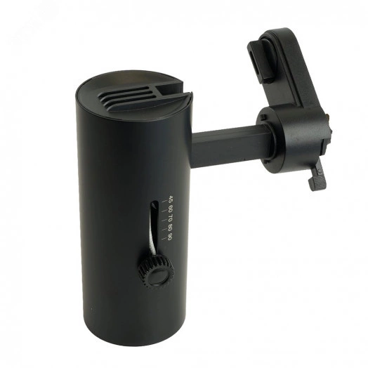 Светильник трековый на шинопровод ДПО GU10 без лампы черный с регулируемым углом освещения 45-110 гр.