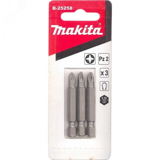 Насадка бита PZ2, 50 мм, E-form (MZ), 3 шт.