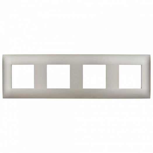SKANDY Рамка 4-местная SK-F04Sh шампань IEK