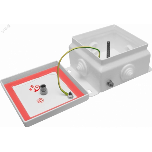 Коробка монтажная распределительная КМ-А-1515 со  смотровым окном, 8 вводов, IP55
