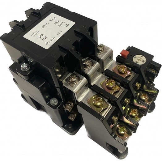 Пускатель электромагнитный ПМА-3200 УХЛ4 В, 110В/50Гц, 2з+2р, 40А, с реле РТТ-141, IP00, (ЭТК)