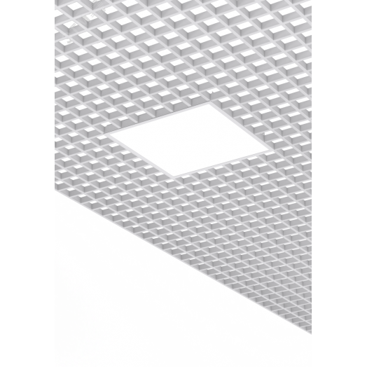 Светильник светодиодный VARTON E070/F 2.0 для образовательных учреждений 30 Вт CRI90 4000 К для Грильято 619х619х50 мм (монт. размер 588х588 мм) с рамкой и рассеивателем опал DALI