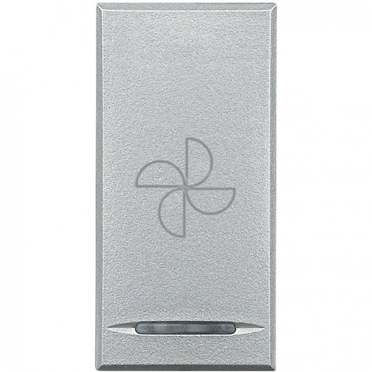 Axolute Клавиши с символами для системы автоматизации 1 функция-1 модуль Вентилятор алюминий