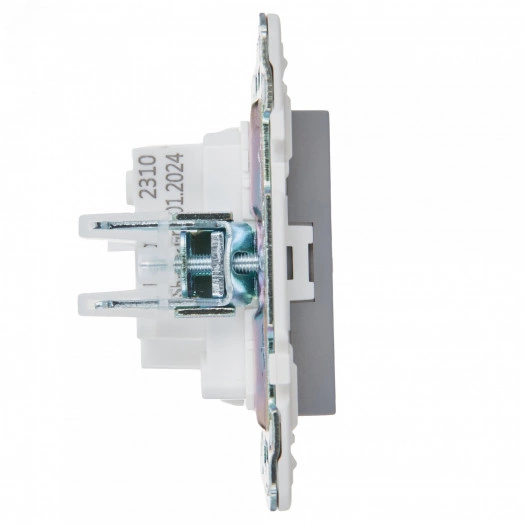 SKANDY Розетка без заземления без защитных шторок 10А SK-R02Gr серый IEK