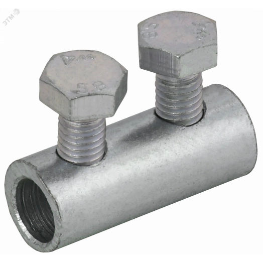 Зажим соединительный прямой пруток-пруток 6-8мм оцинкованная сталь IEK