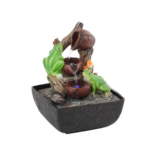 Фонтан настольный с подсветкой Лягушки (8/96) GAFN01-001
