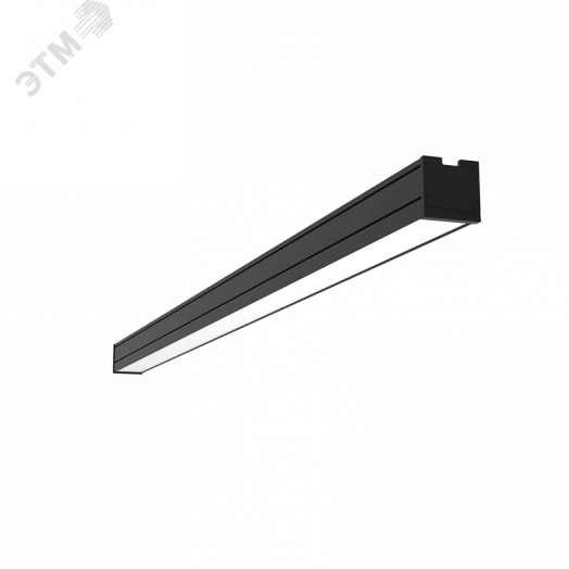 Светильник светодиодный Mercury Pro накладной 50 Вт 3000 К 1507х65х65 мм IP54 RAL9005 черный муар с рассеивателем опал