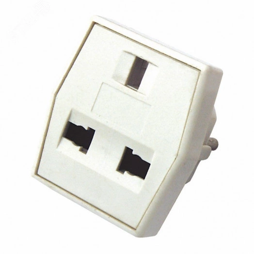 Переходник сетевой ''Квадрат''  белый REXANT