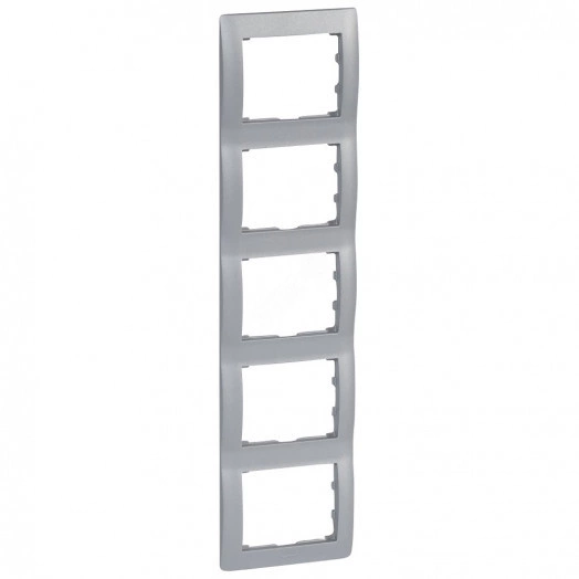 Galea Life Рамка 5 постов вертикальная aluminium