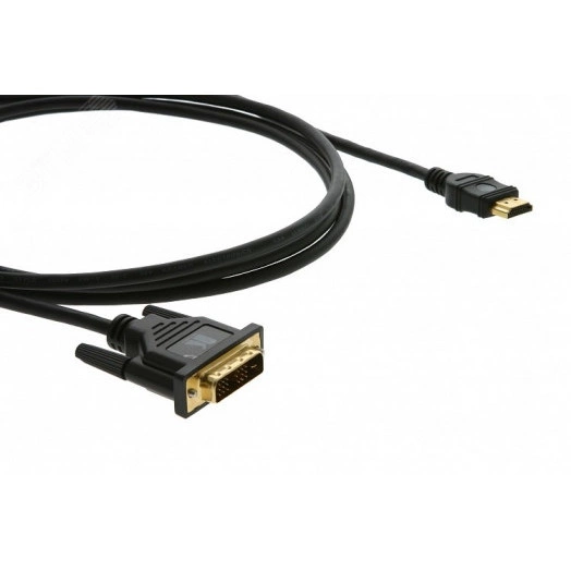 Кабель HDMI M на DVI M, 1.8 м., черный