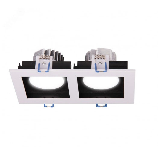 Светильник светодиодный ДВО-212 2x8W 4000K 55 град. белый карданный IP40  