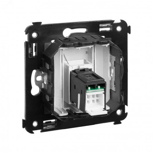 Avanti Компьютерная розетка RJ-45 в стену, кат.6А одина  ная, , Закаленная сталь