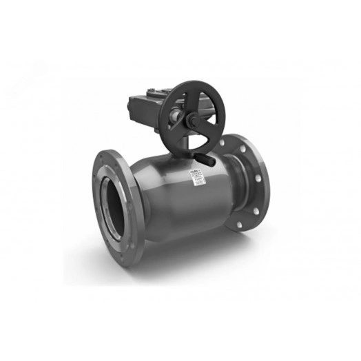 Кран шаровой стальной цельносварной фланцевый стандартнопроходной DN25 PN40 с редуктором