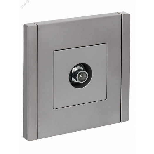 FORTE&PIANO Розетка TV оконечная FP528 сталь IEK