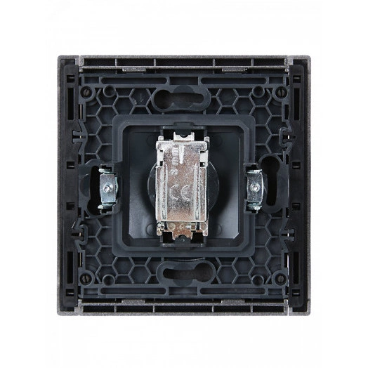 FORTE&PIANO Розетка TV оконечная FP528 сталь IEK