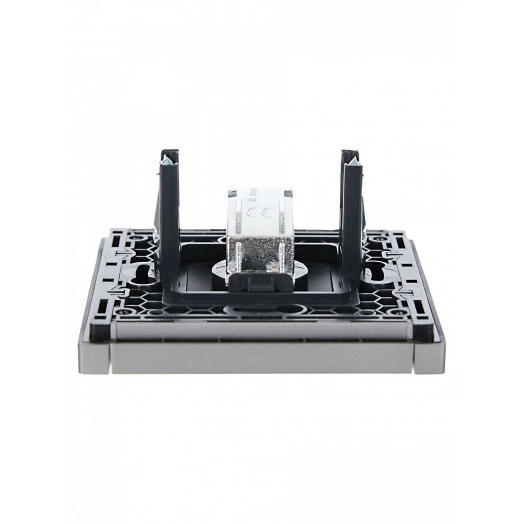 FORTE&PIANO Розетка TV оконечная FP528 сталь IEK