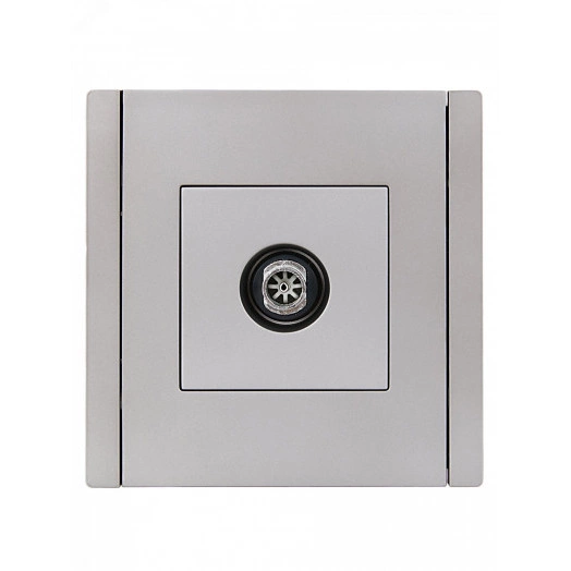 FORTE&PIANO Розетка TV оконечная FP528 сталь IEK