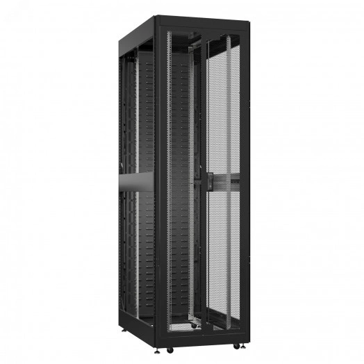 Шкаф серверный 42U 800х1200 передняя дверь: двустворчатая перфорированная IP20. задняя дверь: протект IP41. боковые панели: без. цвет: черный RAL9005 
