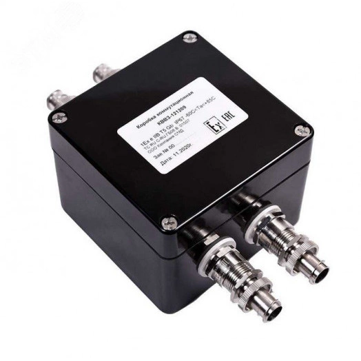 Коробка коммутационная взрывозащищенная КВМК      Exe-П-101004 (Б-Л (4) , 1ExeIIBT5Gb,IP67,         -60...+85C