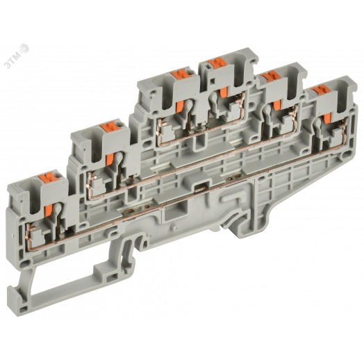 Колодка клеммная CP-ML 3 ур. 2,5мм2 серая IEK