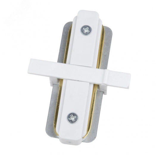 Соединитель UBX-Q123 R11 WHITE 1 POLYBAG для 2-х шинопроводов типа R, прямой внутренний. Однофазный белый