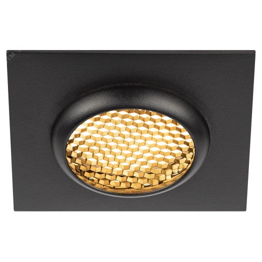 Светильник встраиваемый алюминиевый под лампу MR16 /GU5.3 KL110 BK черный матовый ЭРА