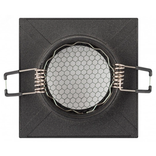 Светильник встраиваемый алюминиевый под лампу MR16 /GU5.3 KL110 BK черный матовый ЭРА