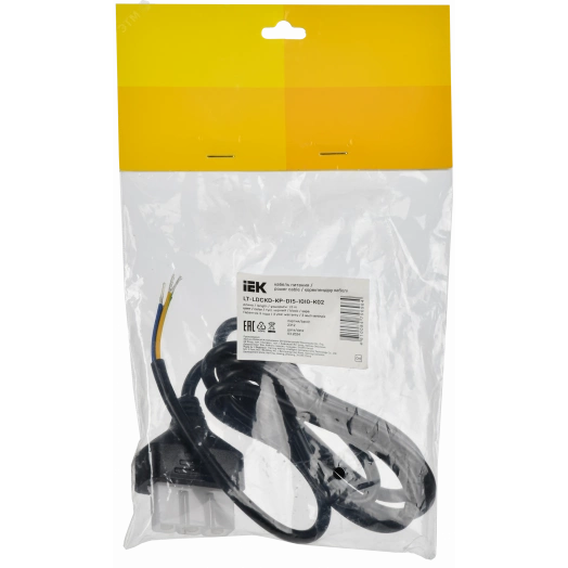 Кабель питан. 1,5м чер. для светильника LED линейн. 1010 IEK