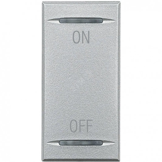 Axolute Клавиши с символами для системы автоматизации 2 функции-1 модуль ON-OFF алюминий