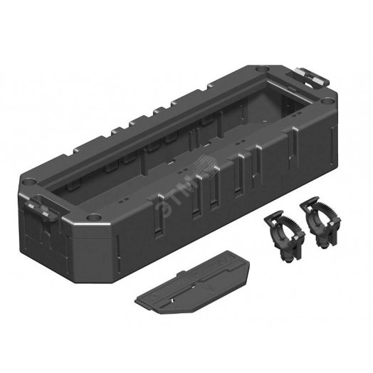 Модульная рамка Modul45 (с кожухом) MT4 45/2-2 208x76x40 мм (полиамид,черный)