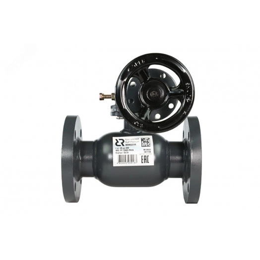 Кран шаровой RJIP Premium FF DN200 PN16 WG, фланцевый, с редуктором, стандартный проход