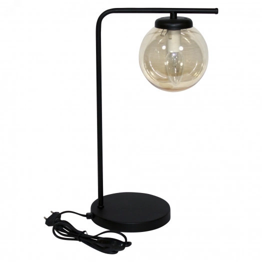 Светильник Лоу ННБ 63-60-004 черн.муар /шнур черн настольный