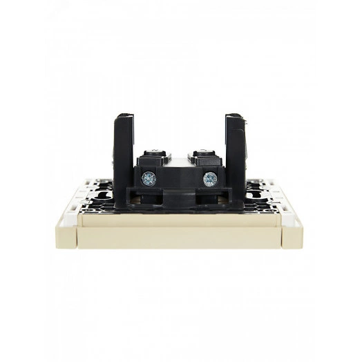 FORTE&PIANO Розетка 1-местная без заземления без защитных шторок винтовое крепление 10А FP418 ваниль IEK