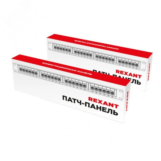 Панель коммутационная 19 дюймов 1U 24 порта STP RJ-45 CAT 5e