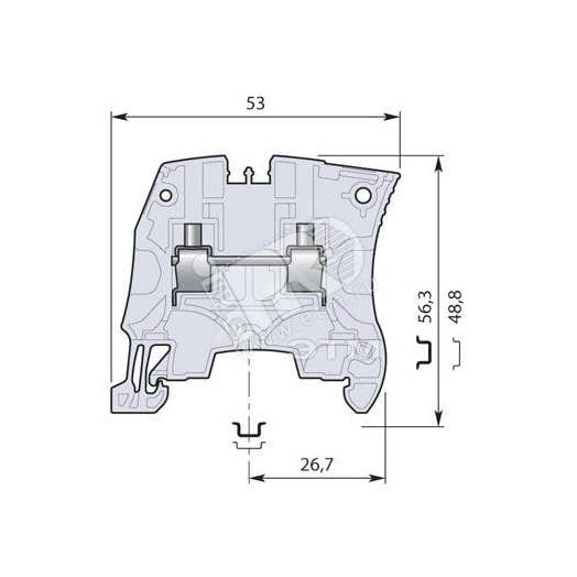 Клемма винтовая ZS4-BK 4мм.кв. черная