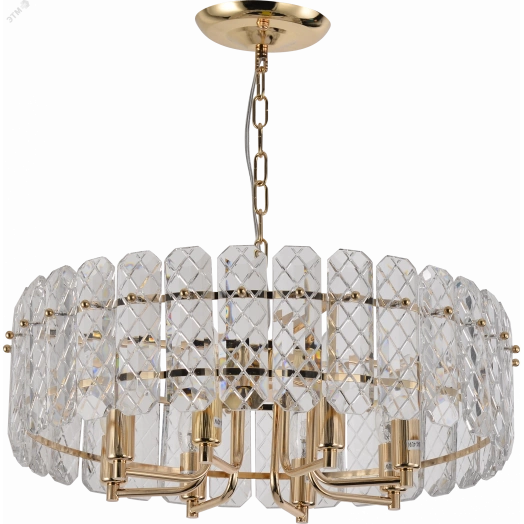 Люстра Sylvia 1049-308 8 х Е14 40 Вт хрусталь (Б0061220)