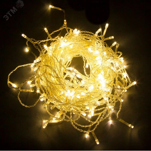 Гирлянда занавес LED желтый 1.5х1.5м IP44