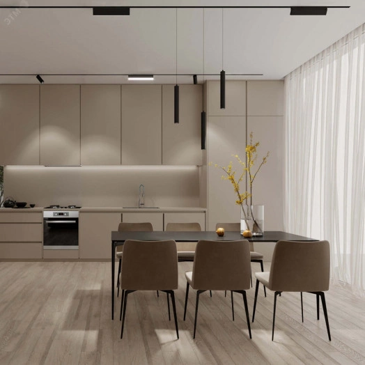 Светильник-прожектор ULB-Q283 20W/4000K BLACK светодиодный трековый Линейный 1600 Лм (4000К) Корпус черный