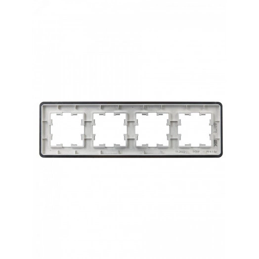 BRITE Рамка 4 поста РУ-4-1-Бр металл титан RE IEK