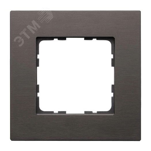 Рамка 1-постовая, алюминий Brown