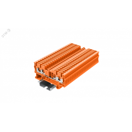 Клемма TP 2-2 проходная Push-in, сечение 2,5 мм. кв., оранжевая