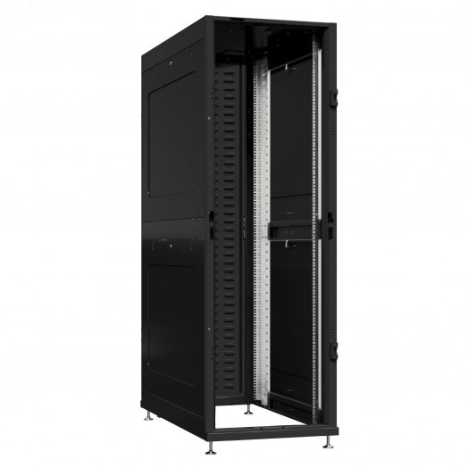 Шкаф серверный 42U 600х1200 передняя дверь: без. задняя дверь: протект IP41. боковые панели: глухой металл. цвет: черный RAL9005 