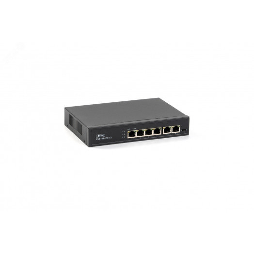 Коммутатор SKAT PoE-4E-2E v.2 PoE Plus 65Вт порты: 4-Ethernet 2-Uplink