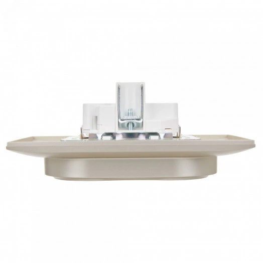 SKANDY Розетка 2-местная с заземлением без защитных шторок 16А в сборе SK-R08Sh шампань IEK