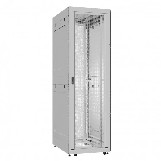 Шкаф серверный 42U 800х1200 передняя дверь: двустворчатая глухой металл IP51. задняя дверь: двустворчатая перфорированная IP20. боковые панели: глухой металл. цвет: серый RAL7035 