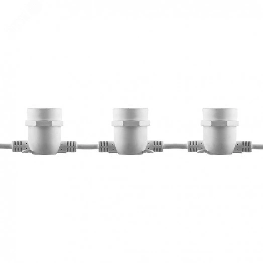 Гирлянда Белт-лайт 8м 10 патронов Е27 IP65 белый (комплект)