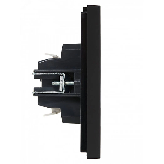 FORTE&PIANO Выключатель 2-клавишный с индикацией 10А FP106 черный IEK