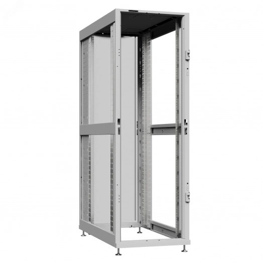 Шкаф серверный 24U 600х1070 передняя дверь: без. задняя дверь: одностворчатая глухой металл IP51. боковые панели: без. цвет: серый RAL7035 