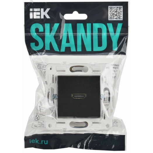 SKANDY Розетка HDMI SK-H01Bl черный IEK