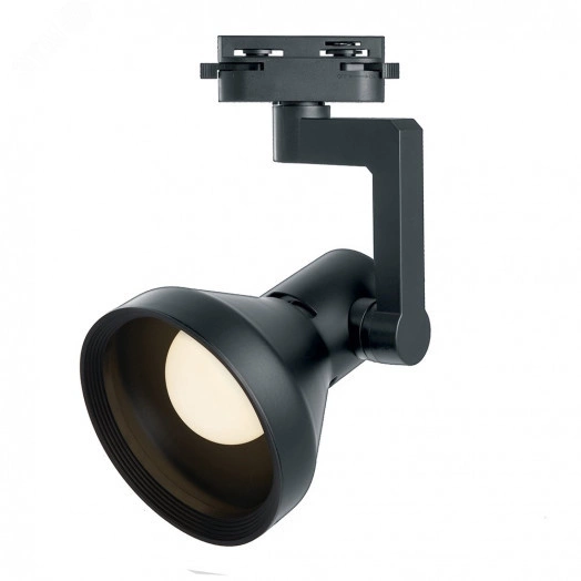 Светильник трековый на шинопровод ДПО E27 без лампы черный